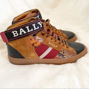 Bally Heros Men’s High Top Leather Sneakers Size 7